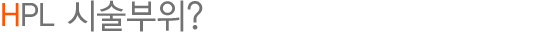 HPL 시술부위